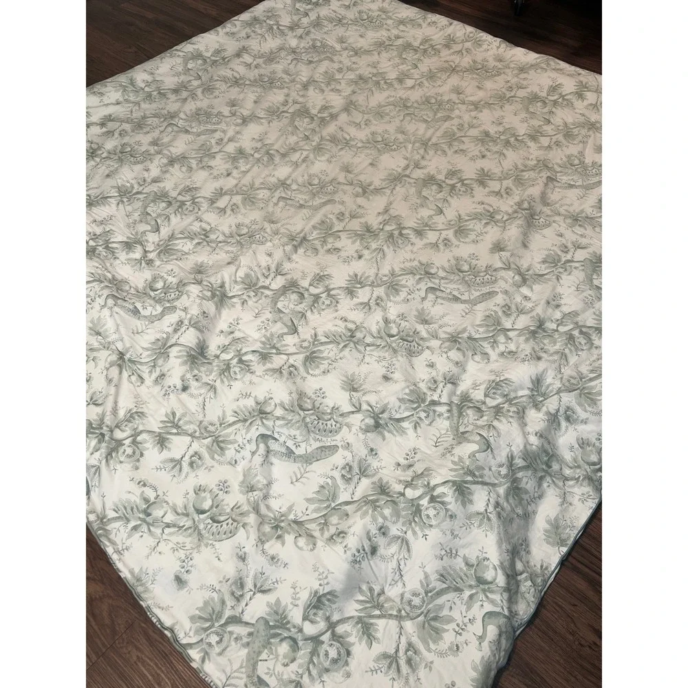 Lauren Ralph Lauren Spencer Floral Sage Green Reversible Comforter Queen 94x88